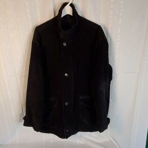 Black Corduroy Coat Scandia Woods XXL
